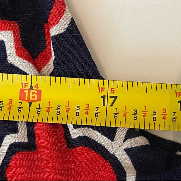 41 Hawthorn Navy, Red & White Faux Wrap Office Career Dress NWOT Size M - Picture 12 of 14